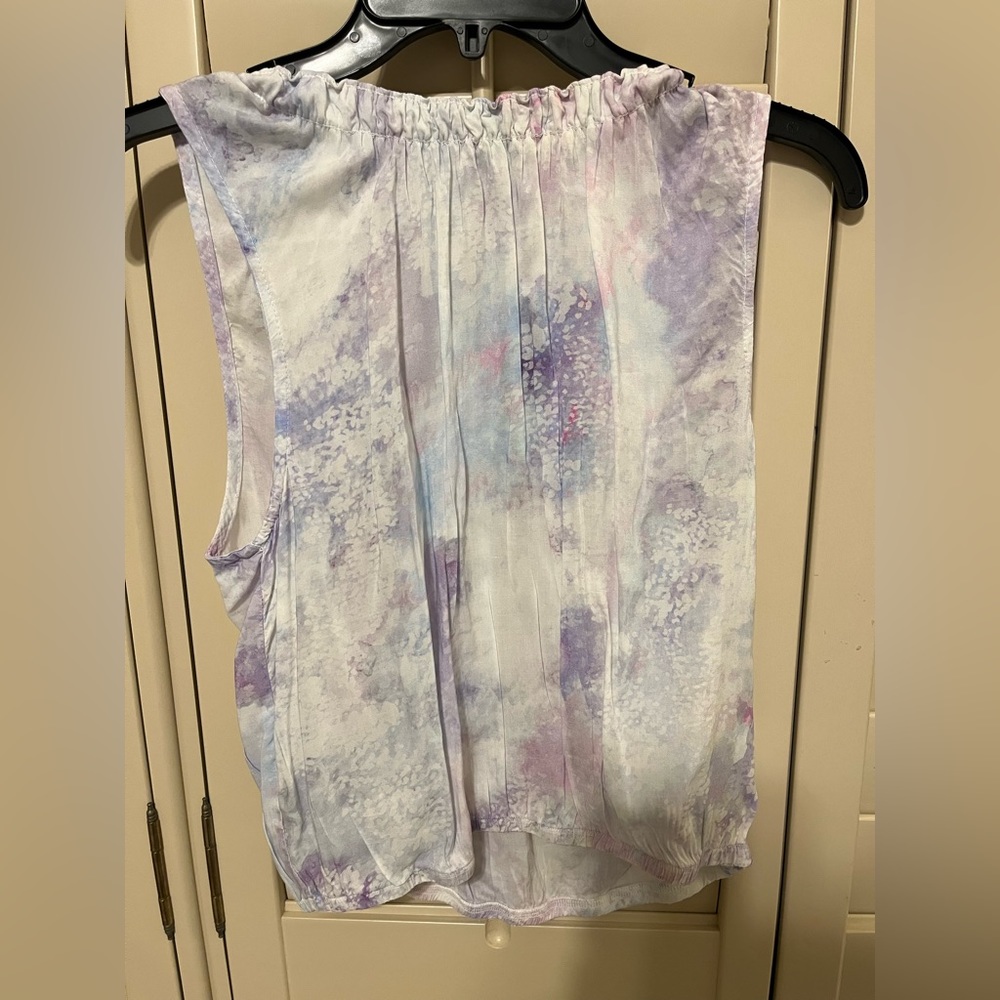 Anthropologie Cloth & Stone Bess Tie-Dye Sleeveless Top
